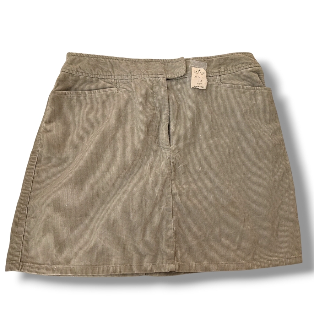 NWT NY JEANS CORDUROY MINI A-LINE SKIRT, SIZE 14
